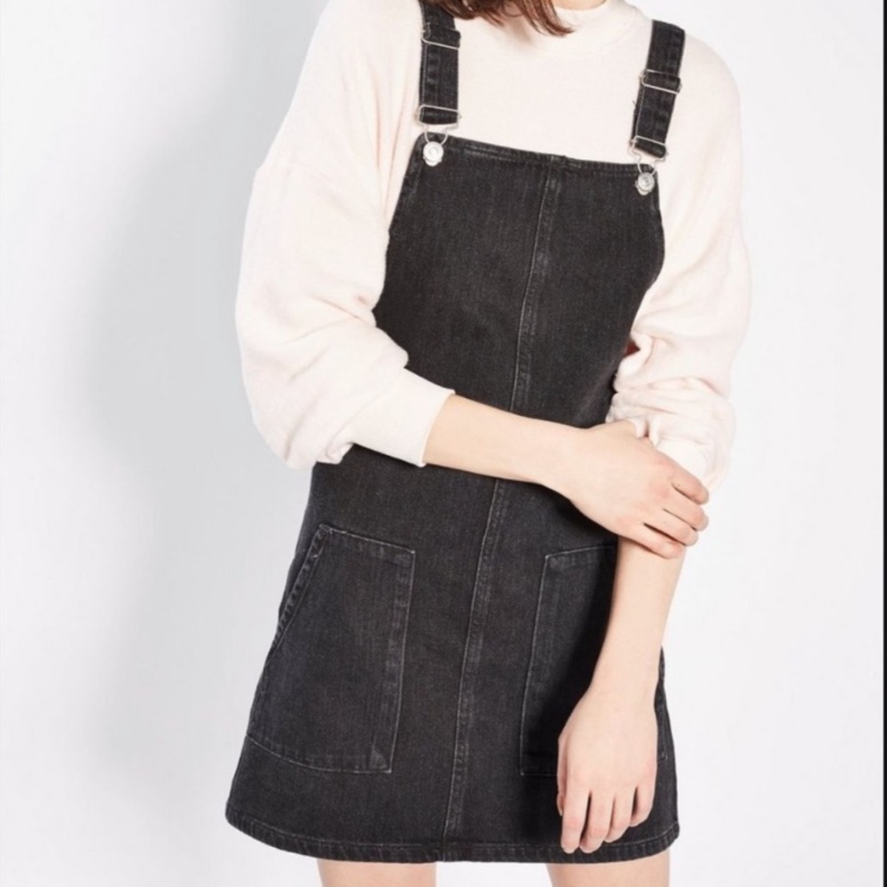 TopShop Pinafore Denim Dress